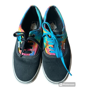 Men Vans Sneakers Tie Dye Black US 8